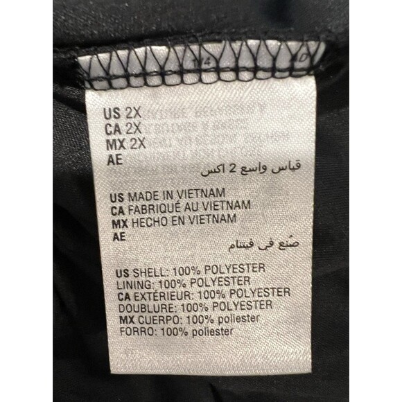 NWT JM Collection Black Sheer Overlay Short Sleeve Chiffon Blouse Plus Size 2X - Picture 7 of 8